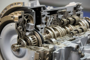 close up photo of vehicle transmission Wizard Transmission Denver